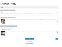 Tablet Screenshot of freemanfrenzy.com